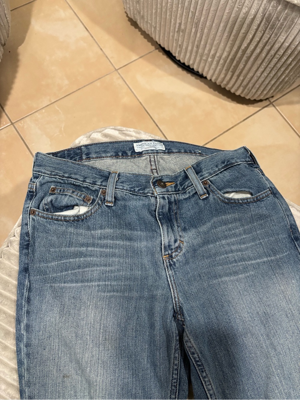 Classic High-Rise Light Blue Flare Jeans - Picture 3 of 6